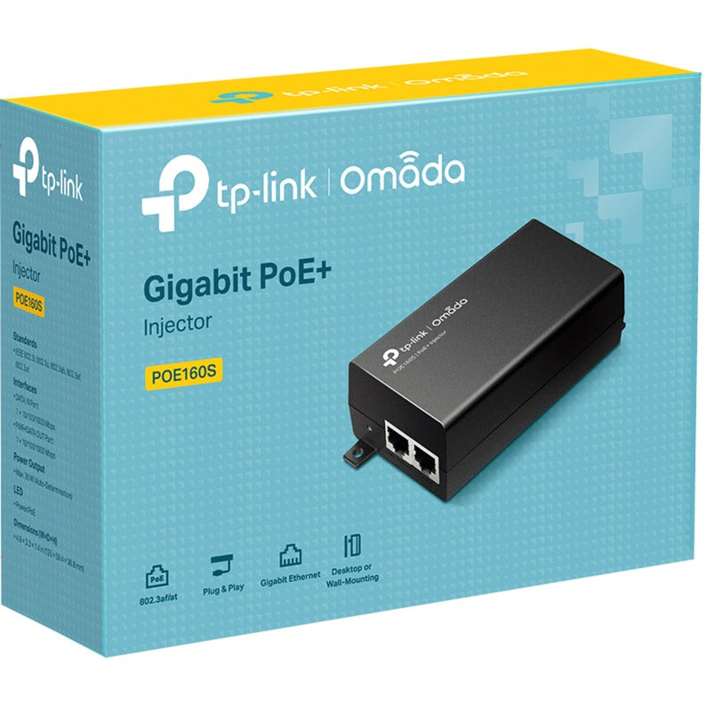 Afbeelding laden in galerijviewer, Tp-link tl-poe160s poe injector adapter (zwart)