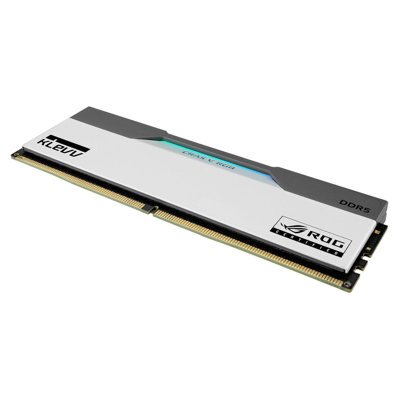 Afbeelding laden in galerijviewer, Klevv 32 gb ddr5-6200 (2x 16 gb) kit werkgeheugen (wit zwart, kd5agua80-62b320p, cras v rgb rog, xmp 3.0, expo)