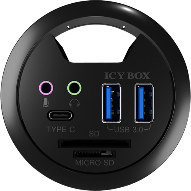 Afbeelding laden in galerijviewer, Icy box ib-hub1404a usb-hub (zwart)