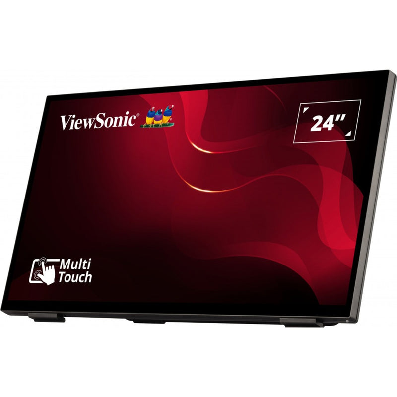 Afbeelding laden in galerijviewer, Viewsonic frameless touch monitor met 10-punts pcap 24 (zwart, hdmi, displayport, vga)
