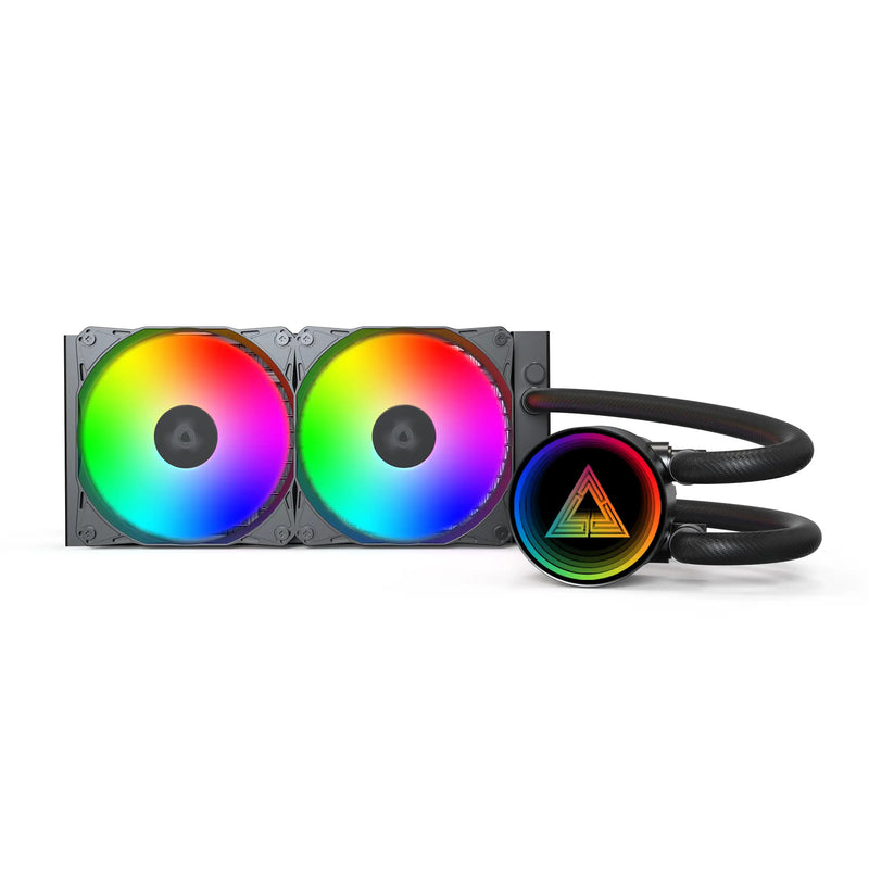 Afbeelding laden in galerijviewer, Montech lightflow argb 240 waterkoeling (zwart)