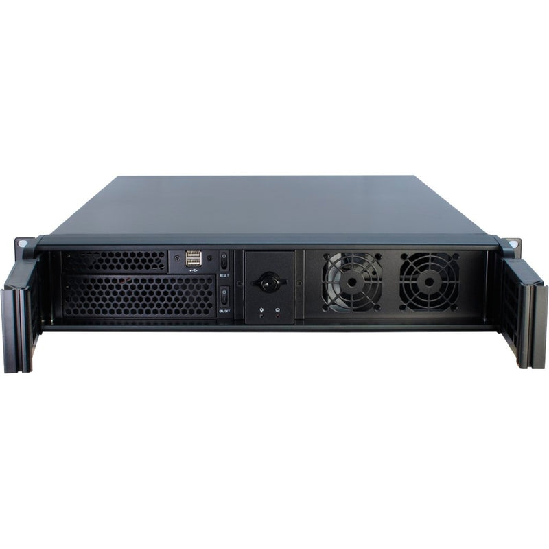 Afbeelding laden in galerijviewer, Inter-tech 2u-2098-sl rack behuizing (zwart | 2x usb-a)