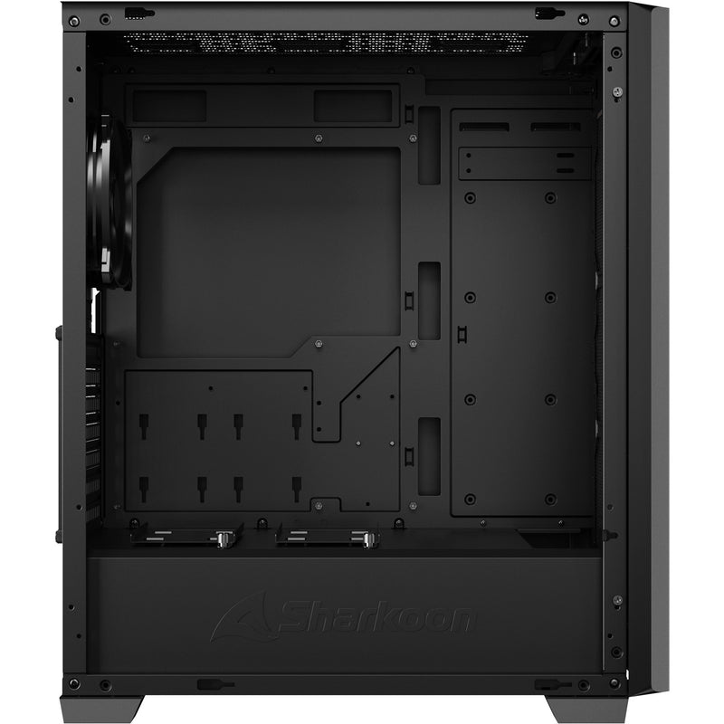 Afbeelding laden in galerijviewer, Sharkoon vs9 black midi tower behuizing (zwart | 3x usb-a)