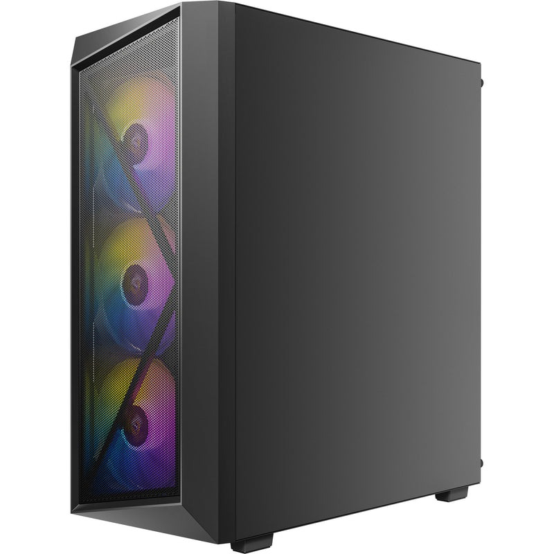 Afbeelding laden in galerijviewer, Antec ax67 argb midi tower behuizing (zwart | 3x usb-a | tempered glass)