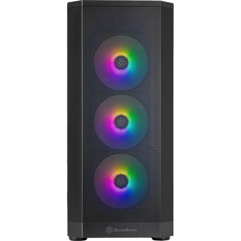 Afbeelding laden in galerijviewer, Silverstone fara 514x midi tower behuizing (zwart | 2x usb-a | 1x usb-c | rgb | tempered glass)