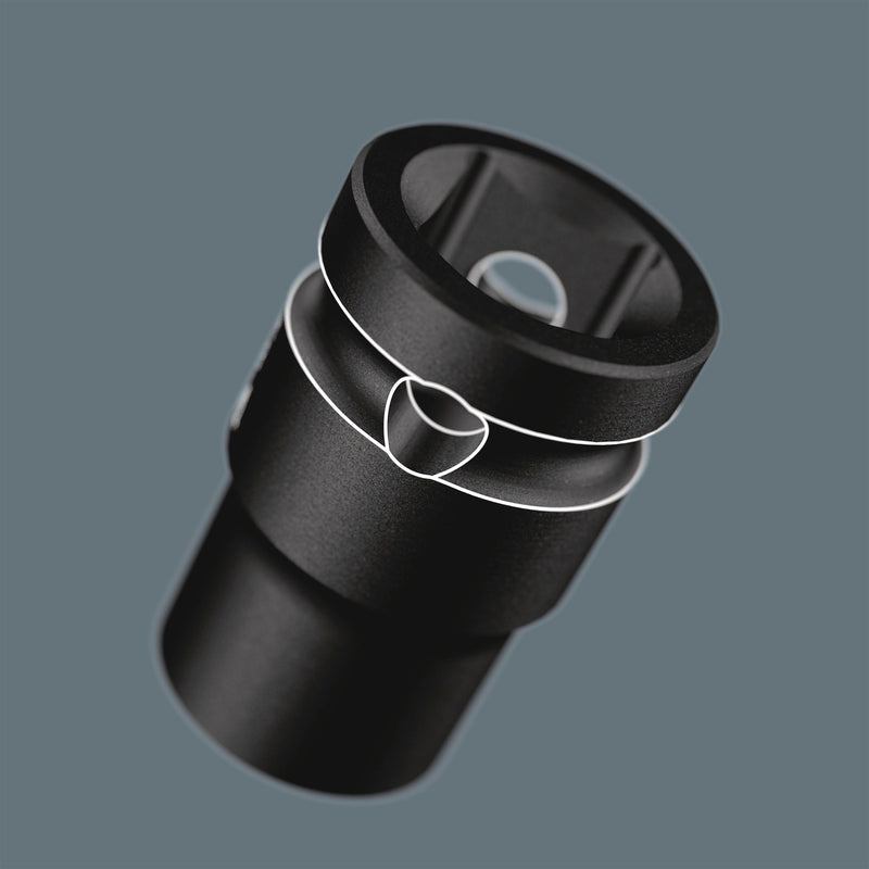 Afbeelding laden in galerijviewer, Wera 9608 dop-magneetstrip b impaktor imperial 1 dopsleutel (zwart groen, 9‑delig)