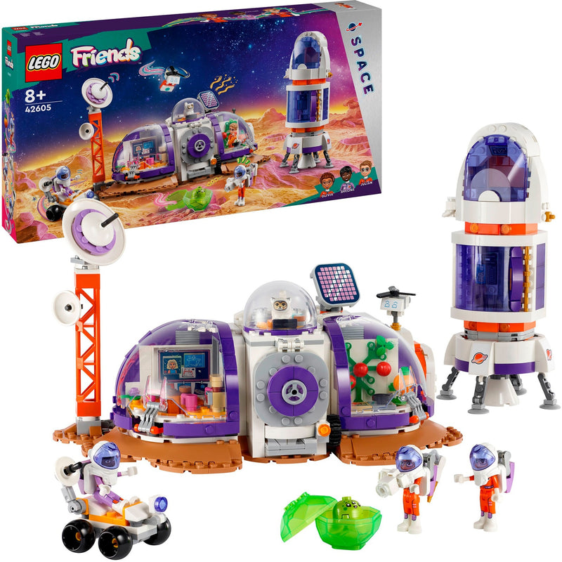Afbeelding laden in galerijviewer, Lego friends - ruimtebasis op mars en raket constructiespeelgoed (42605)