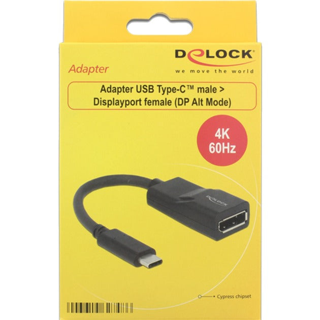 Afbeelding laden in galerijviewer, Delock usb-c > displayport adapter (zwart, dp alt mode, 4k 60 hz)