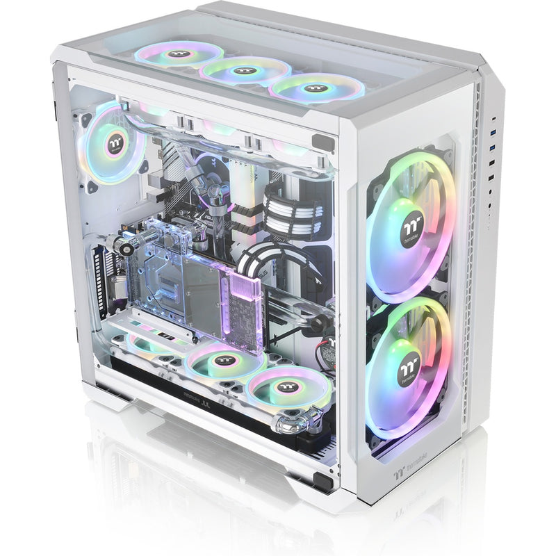 Afbeelding laden in galerijviewer, Thermaltake view 51 tg snow argb edition midi tower behuizing (wit | 4x usb-a | 1x usb-c | rgb | window)