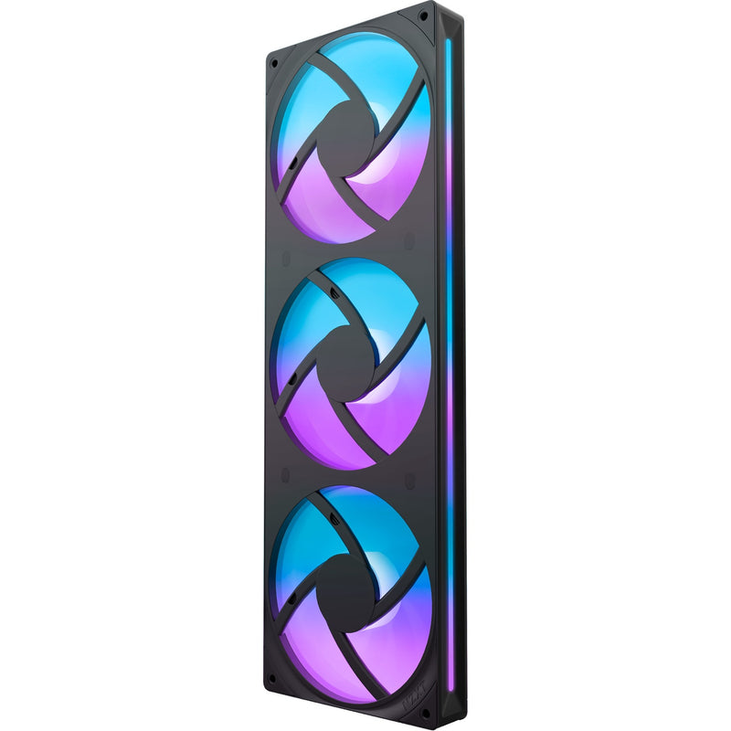 Afbeelding laden in galerijviewer, Nzxt f360 rgb core case fans (zwart, 3 stuks, 360 x 120 x 26 mm)