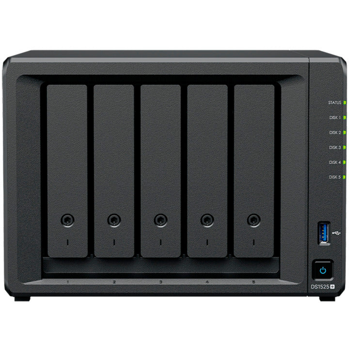 Afbeelding laden in galerijviewer, Synology diskstation ds1525+ nas (zwart, 2x lan, usb)