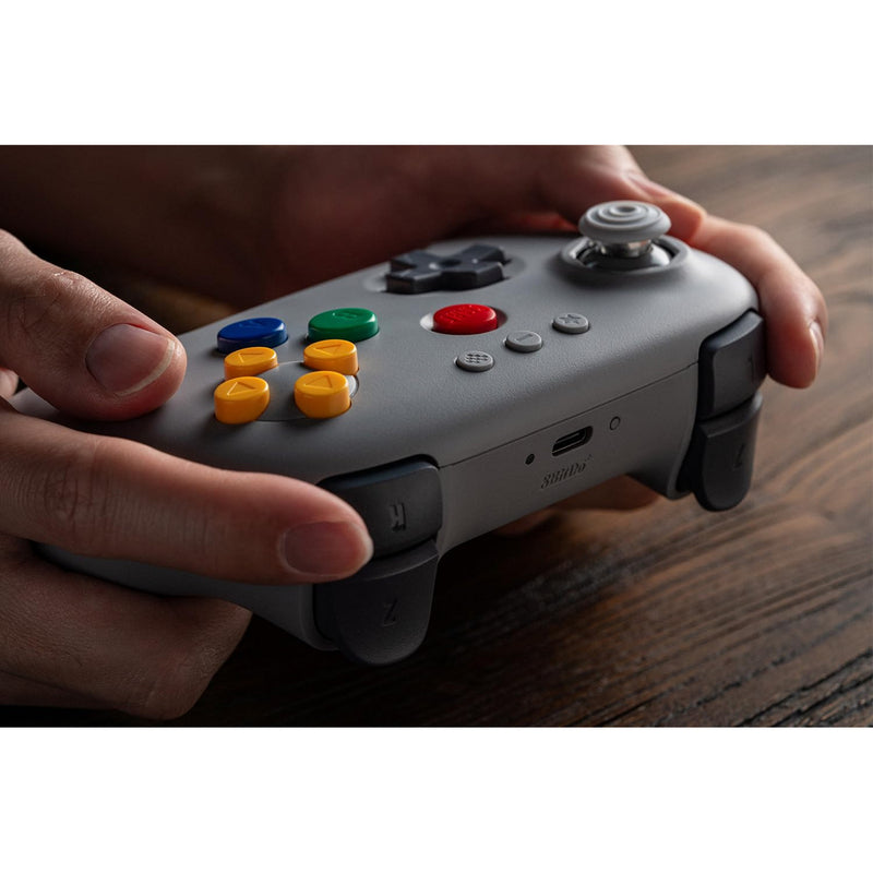Afbeelding laden in galerijviewer, 8bitdo 64 bluetooth controller (grijs, bluetooth 5.0 usb, switch, switch 2, pc, android)