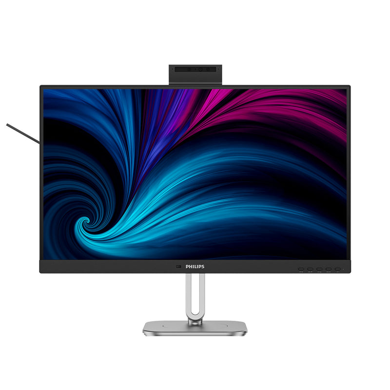 Afbeelding laden in galerijviewer, Philips 27b2u4601h 00 27 ledmonitor (zilver zwart, hdmi, displayport, usb-c, webcam, 120 hz)