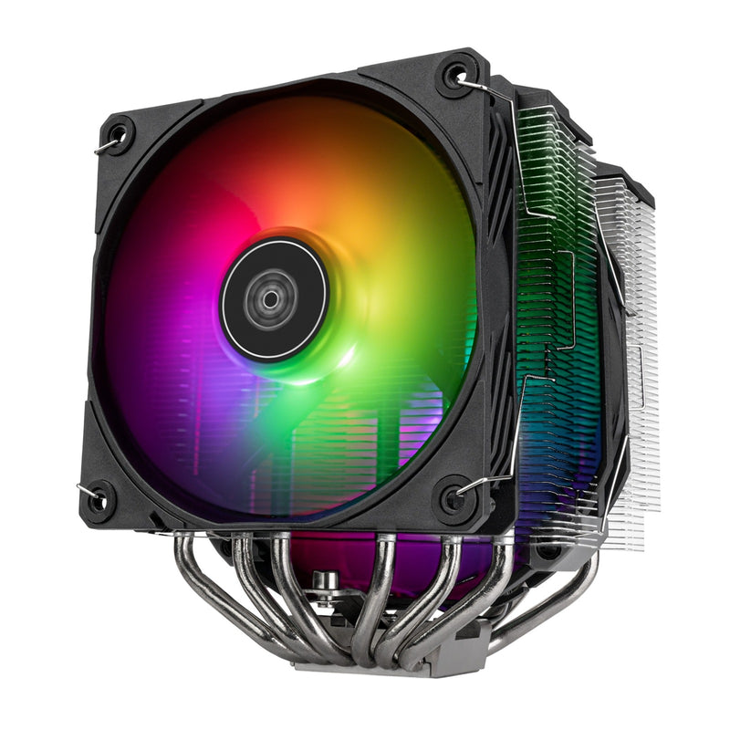 Afbeelding laden in galerijviewer, Silverstone sst-hyd140-argb cpu-koeler (4-pins pwm fan-connector, 4-1 pin argb (5v led))