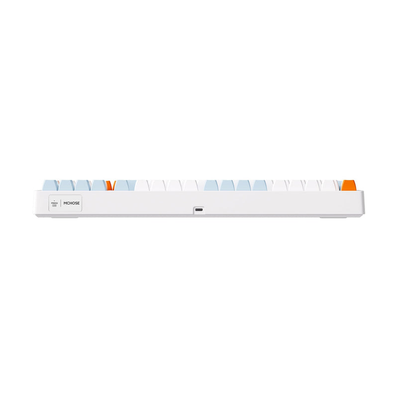 Afbeelding laden in galerijviewer, Mchose g98 pro orange blue snow tiger wireless tri-mode custom mechanical rgb gaming toetsenbord (blauw, us lay-out (qwerty), ttc snow tiger, rgb, hot swap, double-shot pbt, draadloos | bluetooth | usb-c)
