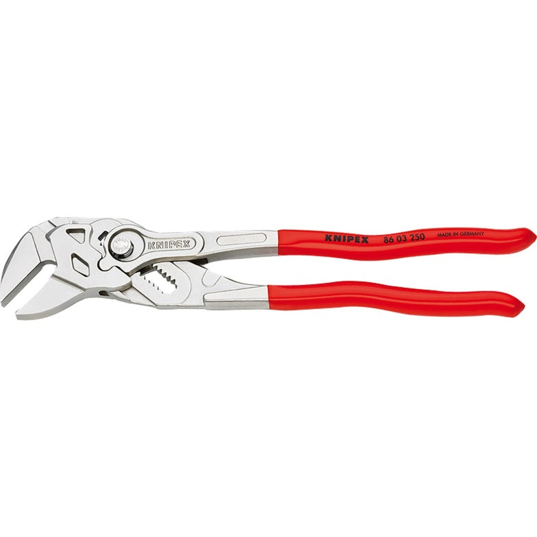 Afbeelding laden in galerijviewer, Knipex 86 03 250 sleuteltang - 250 mm - verchroomd - sleutelwijdte tot 52 mm 2 inch - kunststof bekleed