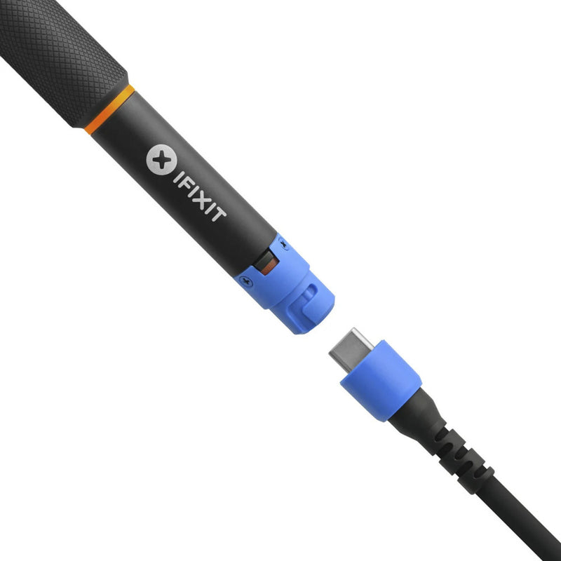 Afbeelding laden in galerijviewer, Ifixit fixhub power series portable soldeer station soldeerbout (zwart blauw, 100 watt, usb-c, powerstation)