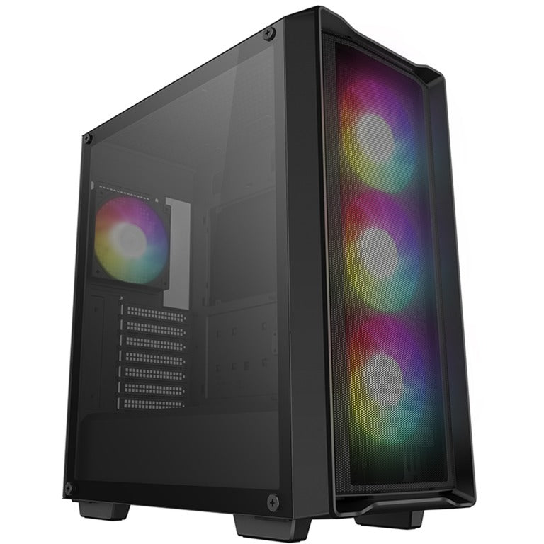 Afbeelding laden in galerijviewer, Deepcool cc560 mesh v2 midi tower behuizing (zwart | 2x usb-a | rgb | window)