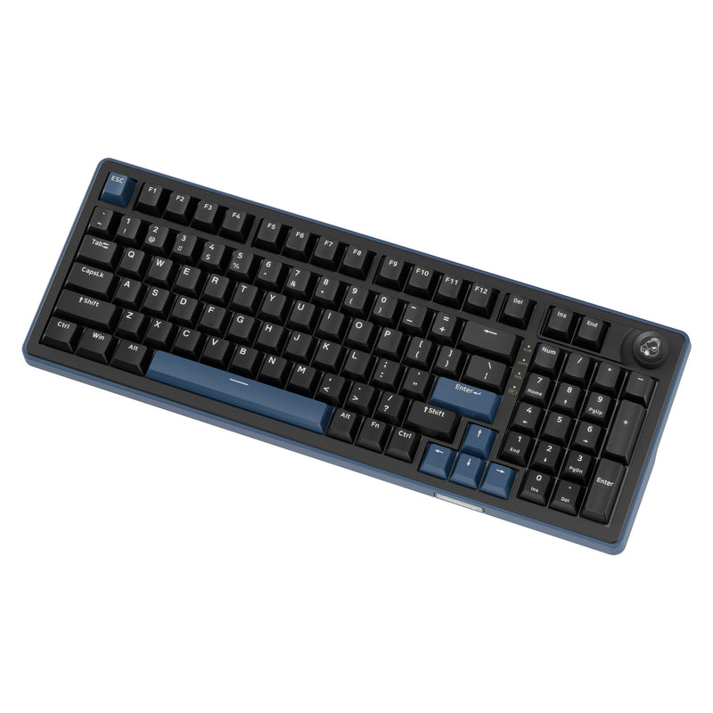 Afbeelding laden in galerijviewer, Ducky ok-m-98 rgb mechanisch toetsenbord (zwart, us lay-out (qwerty), ktt linear, 96%, rgb, hot-swap, pbt, 2.4 ghz | bluetooth | usb-c)