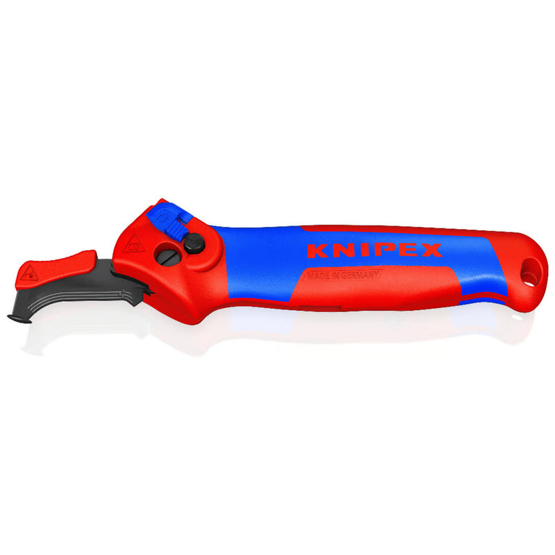 Afbeelding laden in galerijviewer, Knipex kabelmes, met glijschoen (rood blauw)