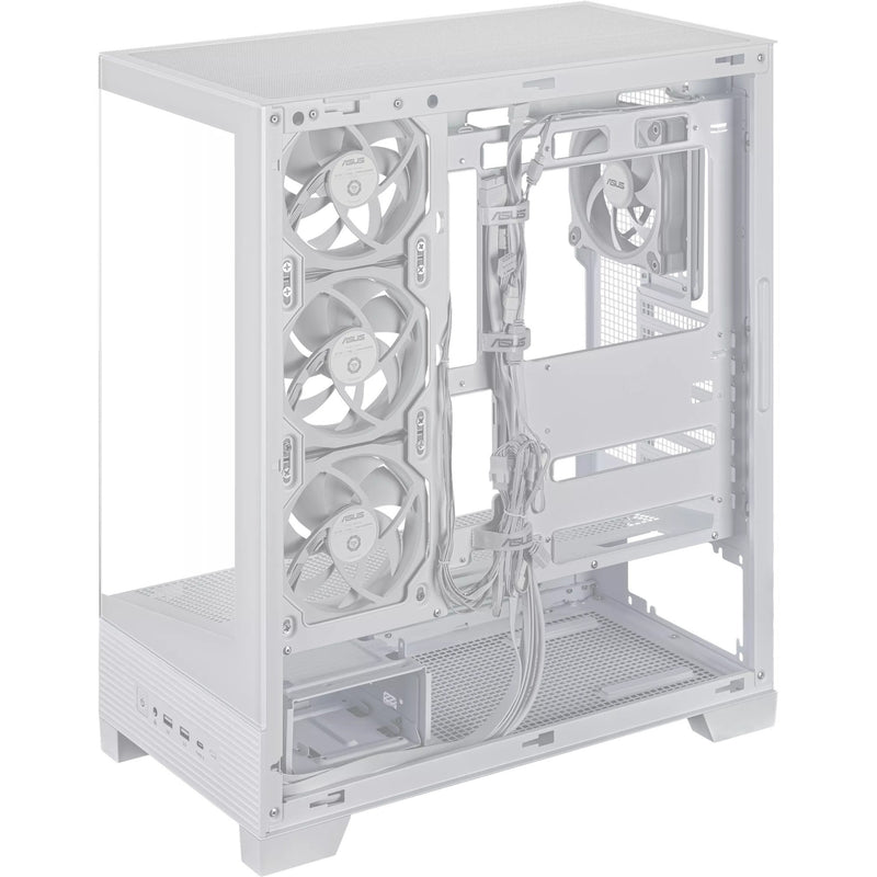 Afbeelding laden in galerijviewer, Asus a31 plus midi tower behuizing (wit | 2x usb-a | 2x usb-c | tempered glass)