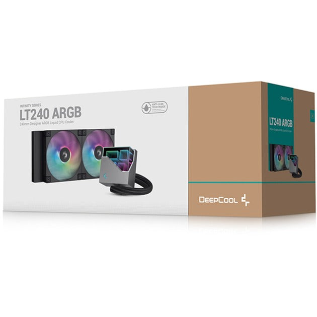 Afbeelding laden in galerijviewer, Deepcool lt240 waterkoeling (zwart, 4-pins pwm fan-connector)