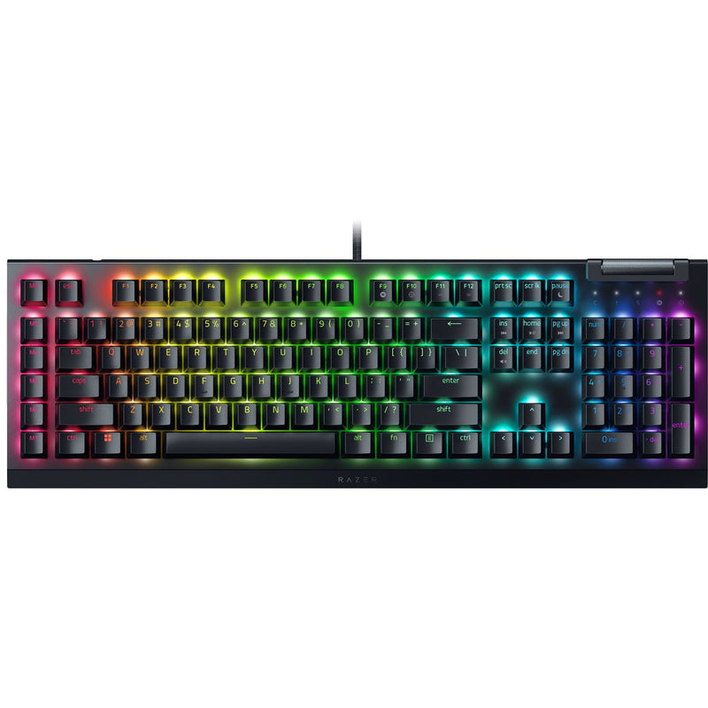 Afbeelding laden in galerijviewer, Razer blackwidow v4 x, gaming toetsenbord (zwart, us lay-out, green, rgb leds, doubleshot abs)