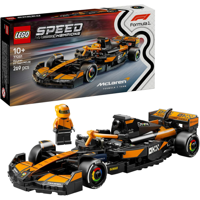 Afbeelding laden in galerijviewer, Lego speed champions mclaren f1 team mcl38 racewagen set - 77251