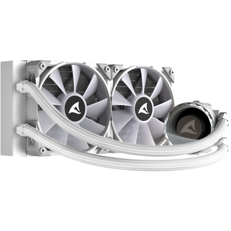 Afbeelding laden in galerijviewer, Sharkoon s80 rgb white waterkoeling (wit, 4-pins pwm fan-connector)