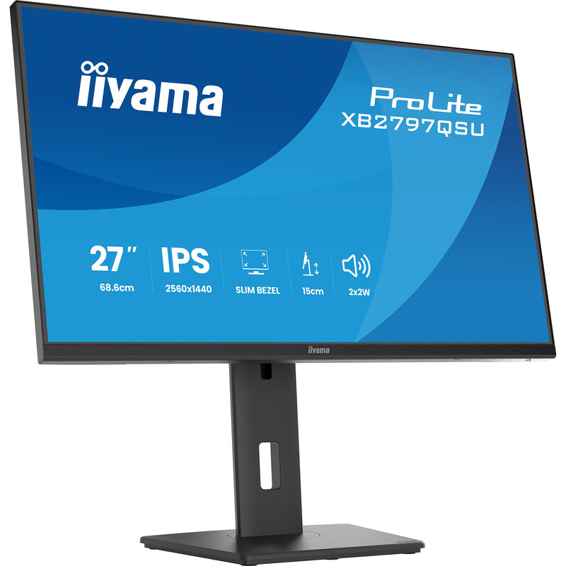 Afbeelding laden in galerijviewer, Iiyama prolite xb2797qsu-b1 27 monitor (zwart (mat), hdmi, displayport, usb, audio)