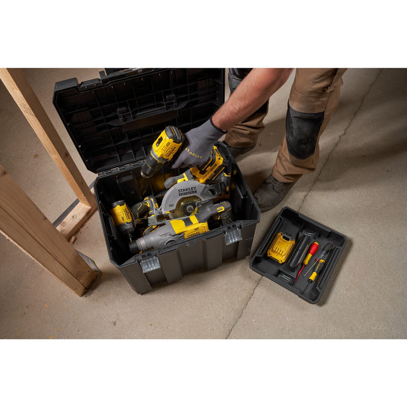 Afbeelding laden in galerijviewer, Stanley fatmax pro-stack 3 in 1 moduleerbare opbergkoffers gereedschapsbox (zwart geel)