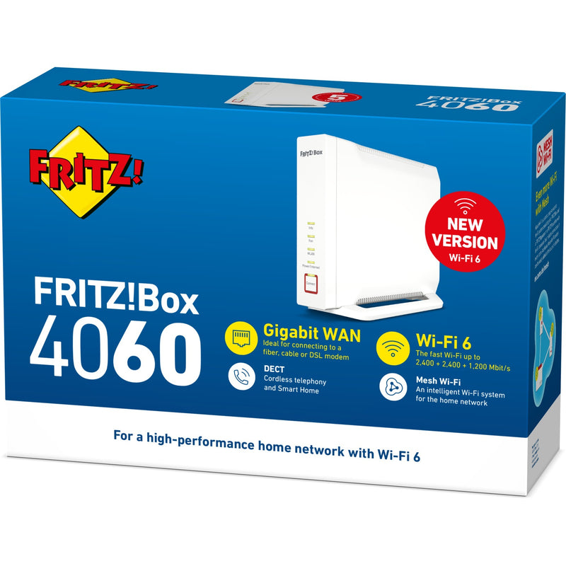 Afbeelding laden in galerijviewer, Fritz! box 4060 international router (wit)