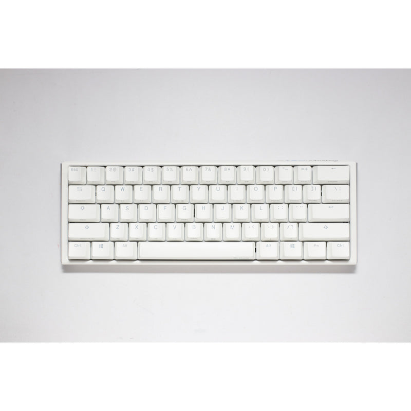 Afbeelding laden in galerijviewer, Ducky one 3 classic pure white mini rgb mechanisch toetsenbord (wit, us lay-out (qwerty), cherry mx red, 60%, rgb led, double-shot pbt, hot-swappable, quack mechanics)