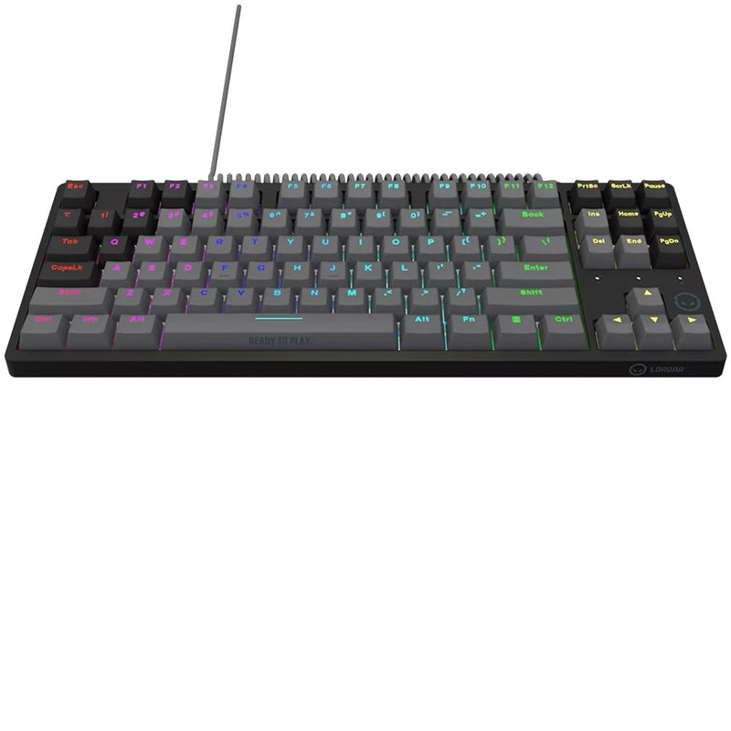 Afbeelding laden in galerijviewer, Lorgar azar 514tkl rgb mechanisch gaming toetsenbord (zwart, us lay-out (qwerty), logar dream, 80% (tkl), rgb)