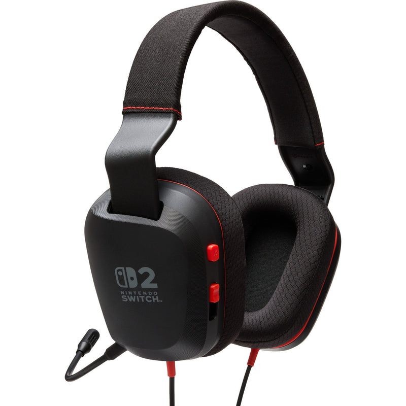 Afbeelding laden in galerijviewer, Powera bedrade stereoheadset voor nintendo switch 2 over-ear gaming headset (zwart rood, nintendo switch 2, nintendo switch – oled model, nintendo switch, nintendo switch lite)