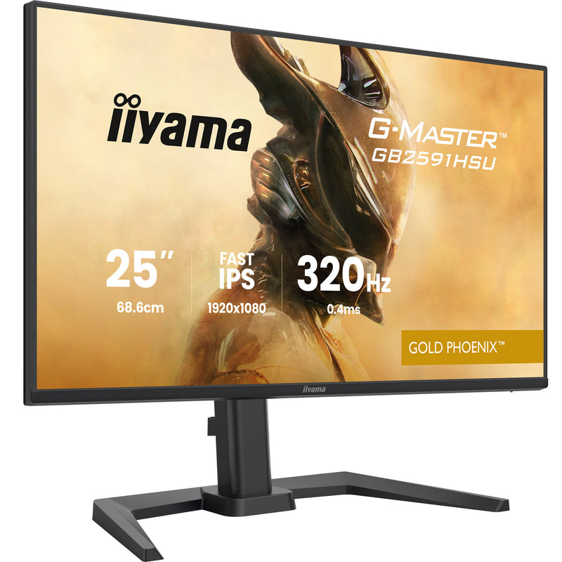 Afbeelding laden in galerijviewer, Iiyama g-master gold phoenix gb2591hsu-b1 24.5 gaming monitor (zwart (mat), 320 hz, hdmi, displayport, usb, audio)