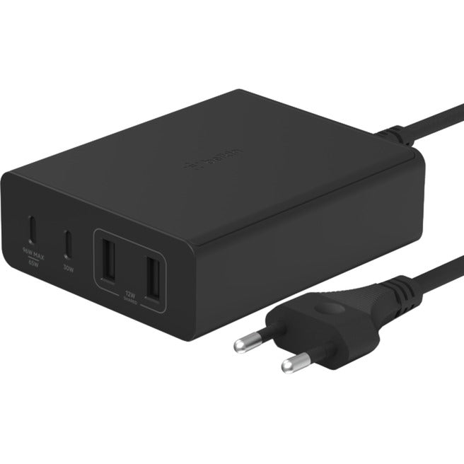 Afbeelding laden in galerijviewer, Belkin boostcharge pro 4-poorts gan wandlader (zwart, 108w)