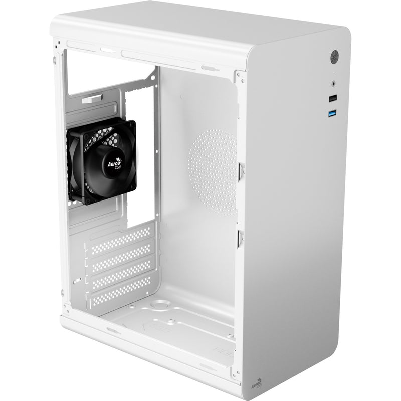 Afbeelding laden in galerijviewer, Aerocool cs110 mini tower behuizing (wit | 2x usb-a)