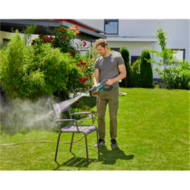 Afbeelding laden in galerijviewer, Gardena aquaclean 24 18 v p4a solo drukreiniger (grijs turquoise, 14800-55, accu niet inbegrepen)