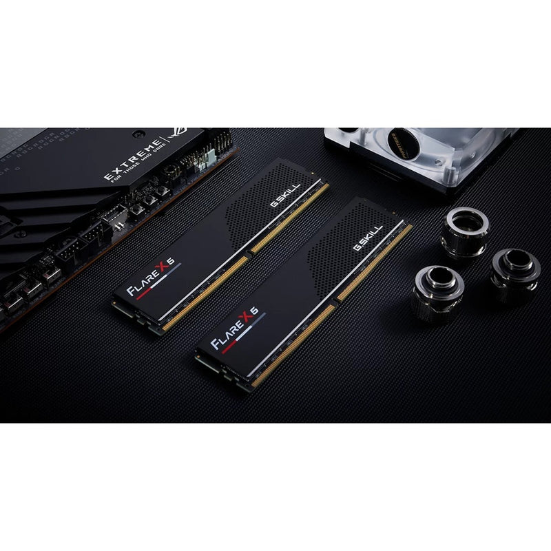 Afbeelding laden in galerijviewer, G.skill flare x5 32 gb ddr5-6400 (2x 16 gb) werkgeheugen (zwart, f5-6400j3239g16gx2-fx5, expo)