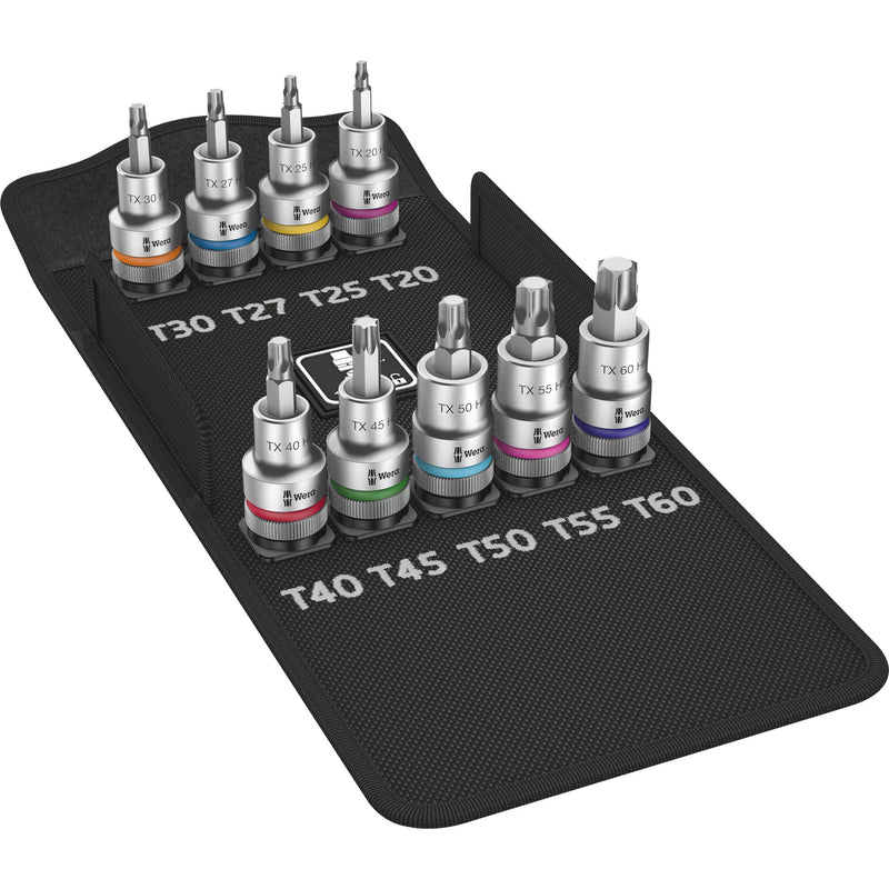 Afbeelding laden in galerijviewer, Wera 8767 hmc hf 1 zyklop bit-doppen-set torx dopsleutel (9-delig)