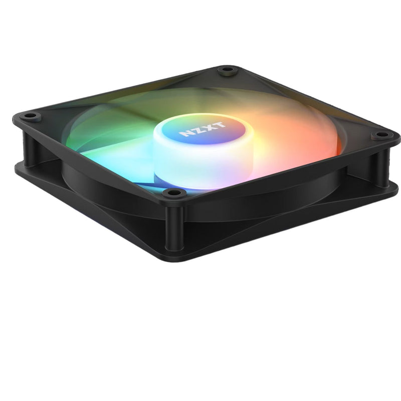 Afbeelding laden in galerijviewer, Nzxt f120 rgb core case fan (zwart, 120 x 120 x 26 mm, pwm, zonder controller)