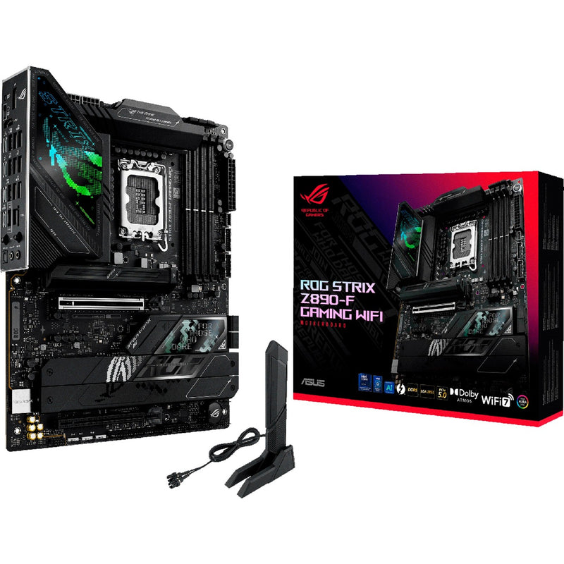 Afbeelding laden in galerijviewer, Asus rog strix z890-f gaming wifi socket 1851 moederbord (zwart, raid, 2.5gb-lan, wi-fi 7, bt, sound, atx)