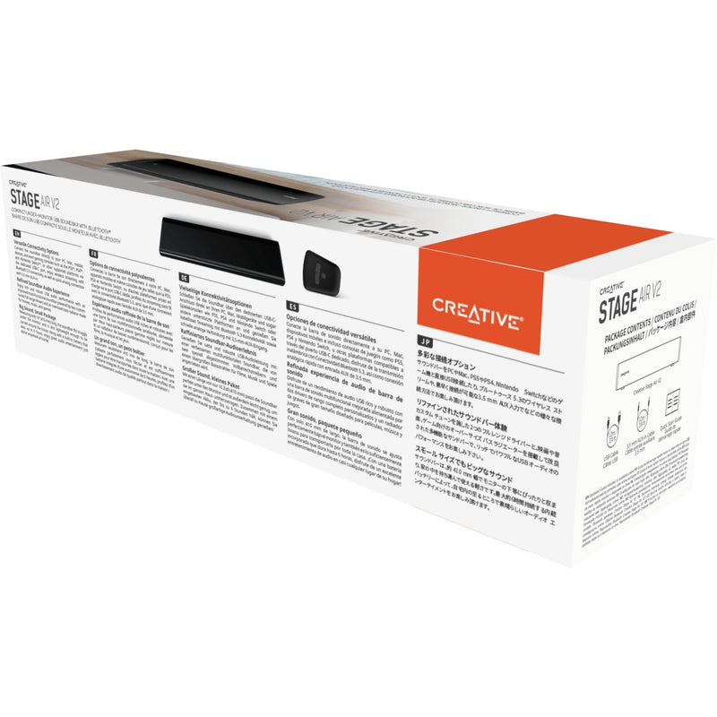 Afbeelding laden in galerijviewer, Creative stage air v2 soundbar (zwart, bluetooth)