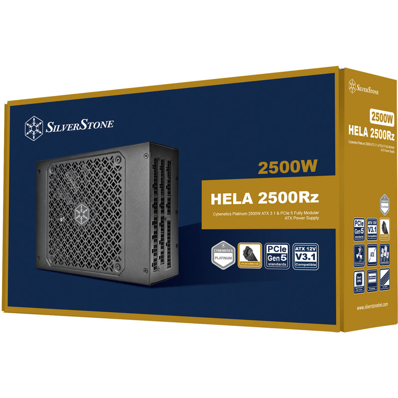 Afbeelding laden in galerijviewer, Silverstone hela 2500r 2500 watt voeding (zwart, 4x 12v-2x6, 7x pcie)