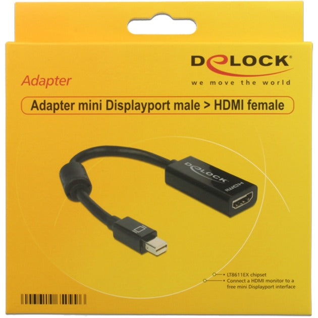 Afbeelding laden in galerijviewer, Delock mini displayport 1.1 > hdmi adapter (zwart, 12,7 centimeter)