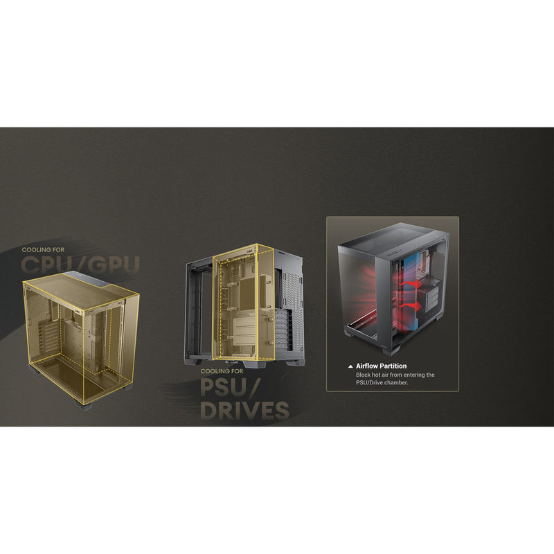 Afbeelding laden in galerijviewer, Antec c8 argb midi tower behuizing (zwart | 2x usb-a | 1x usb-c | tempered glass)