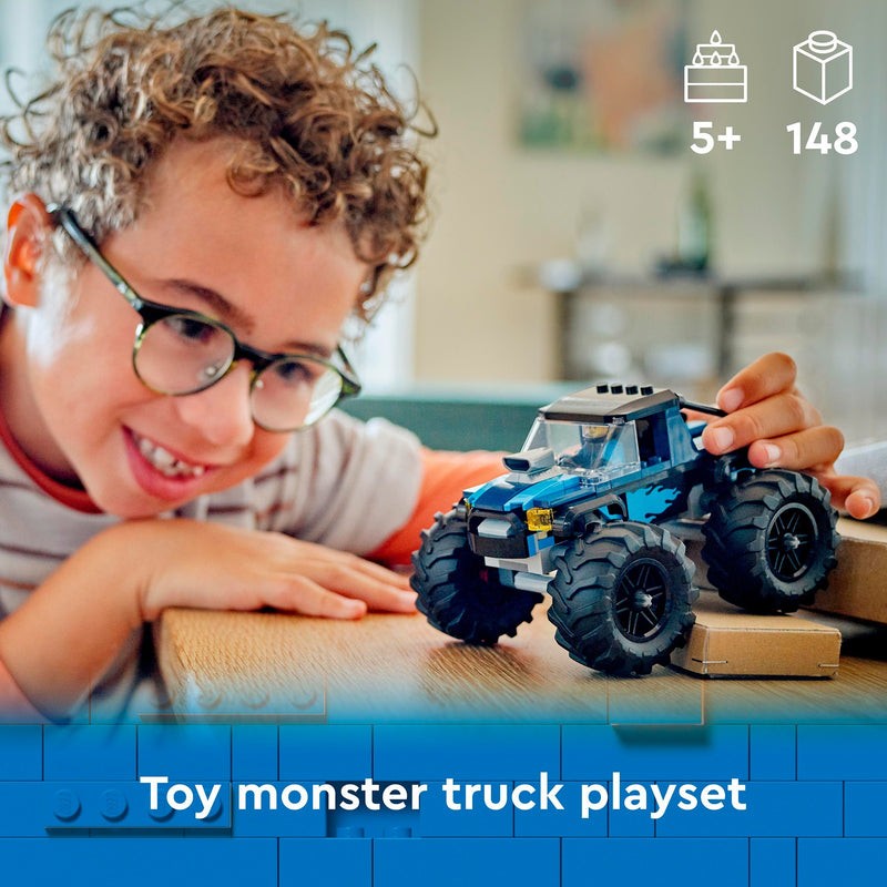 Afbeelding laden in galerijviewer, Lego city 60402 blauwe monstertruck