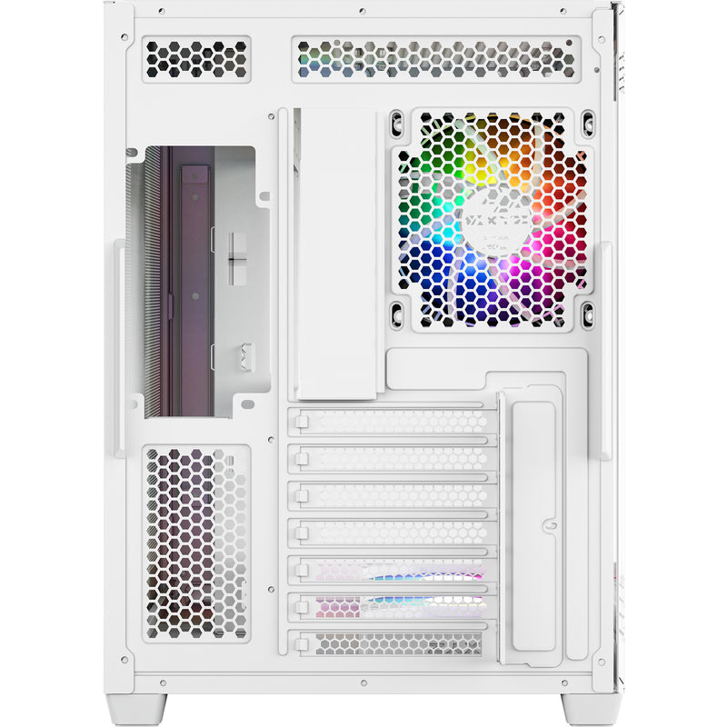 Afbeelding laden in galerijviewer, Xyz pc gear tesseract x midi tower behuizing (wit | 2x usb-a | 1x usb-c | tempered glass)