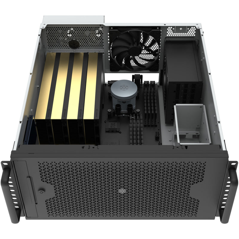 Afbeelding laden in galerijviewer, Silverstone rm53-502 rack behuizing (zwart)